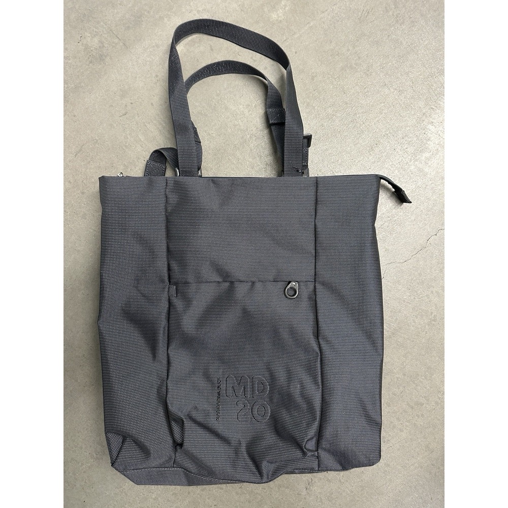 Mandarina Duck Backpack Tote Bag Gray Convertible Nylon Laptop Travel Work Bag